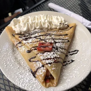 16. Nutella and Strawberry Crepe