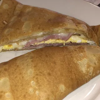 5. Cheese, Ham and Egg Crepe