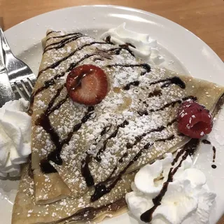 18a. Nutella, Raspberry and Strawberry Crepe