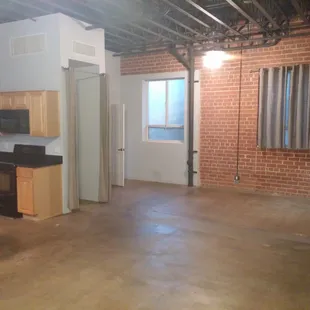 A view of our loft before we moved in!