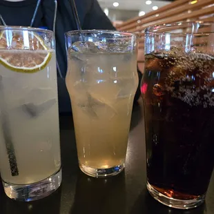 Spicy ginger, lemonade and Diet coke