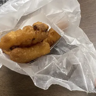 Mac n cheese bites, quantity 4, coulda been a few more in the package