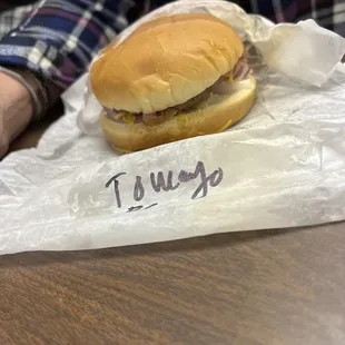 Bacon cheese burger 3