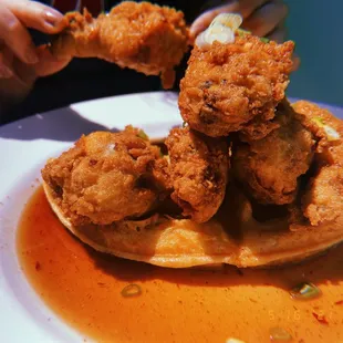 Chicken and waffles
