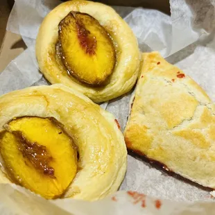 Peach Roll, Jelly Turnover
