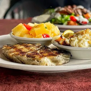Grilled Chilean Sea Bass / Smothered Cabbage / Watermelon Salad