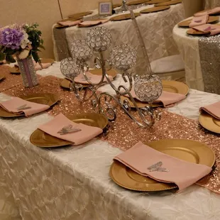 Event centerpieces Feragne Villa Wedding Event Venue Hurst Texas