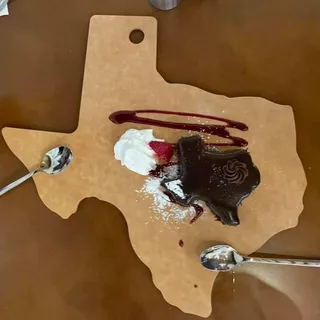 Texas Shaped Chocolate Mousse Cake