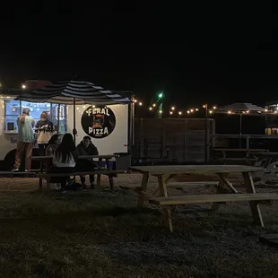 Outdoor area of trailer