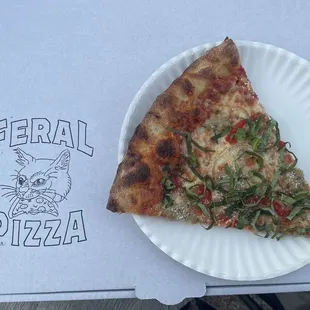 Nervous breakdown (onion, bell pepper, sausage, basil)
