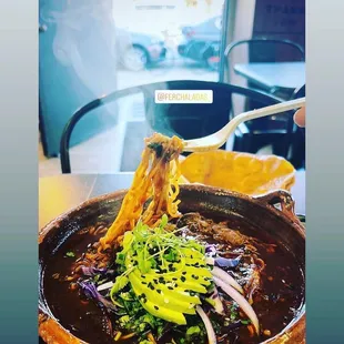 Birria noodles soup