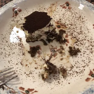 What's left of the Tiramisu