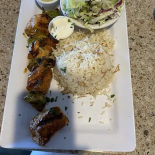 Chicken Tawook platter