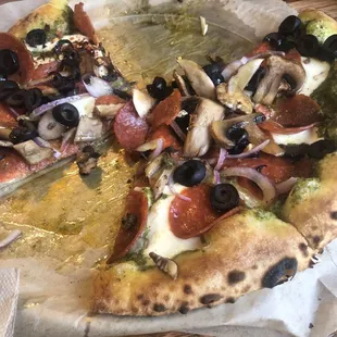 Pesto pizza