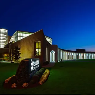 the exterior of the building