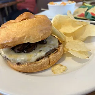 Honey bourbon mushroom smash