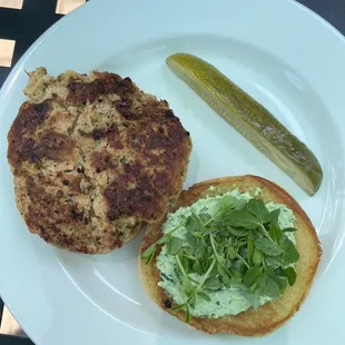 Salmon Patty Sandwich