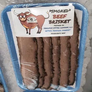 a package of smoked beef sticks