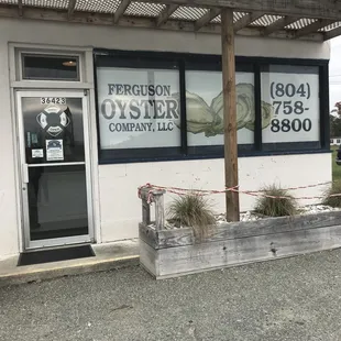 the front of the restaurant