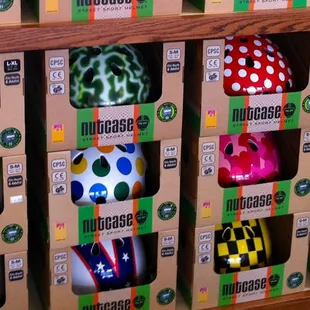 Lots of choices in Nutcase Helmets.