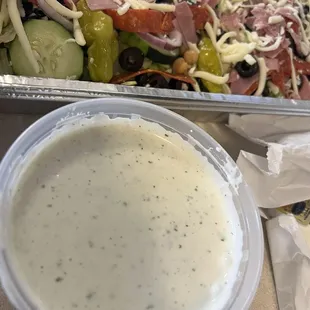 The good, homemade ranch! None of that GFS stuff here.