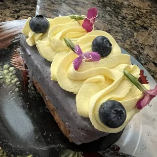 Lemon blueberry loaf.   Truly wonderful.