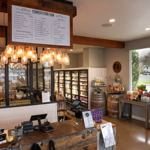 Inside the shop with local organic grocery options