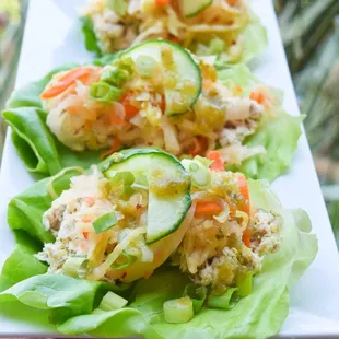 Spicy Tuna Lettuce Tacos
