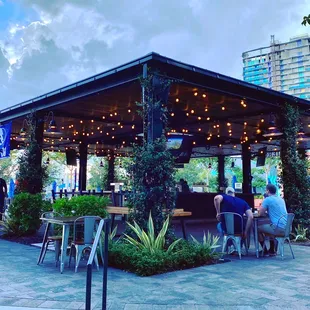 people sitting at a restaurant