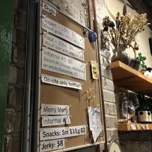 Drink list