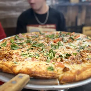 BBQ Chicken Pizza was really fresh and didn't overwhelm you with that BBQ sauce. Was very well balanced in flavor.