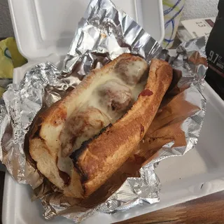 Meatball Parmesan Sandwich