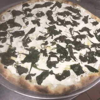 Fresh Spinach White Pizza