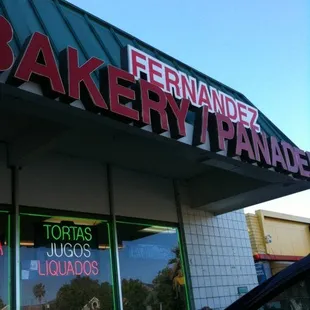 the front of the restaurant