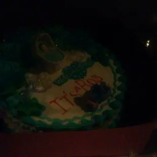 a birthday cake in a box