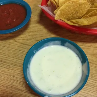 Queso blanco cheese dip