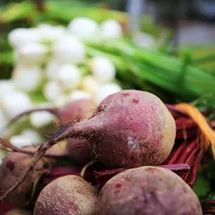 beets, onions, and other vegetables