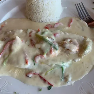 Pescado en Salsa Blanca