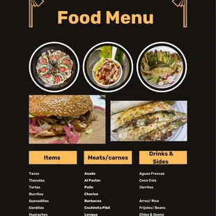 Food menu