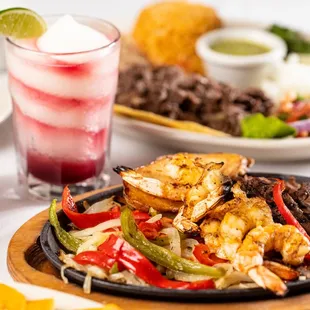 a variety of mexican food