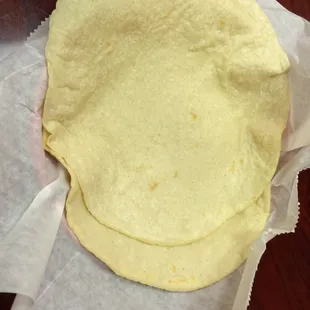 Homemade tortillas