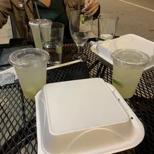 a woman sitting at a table