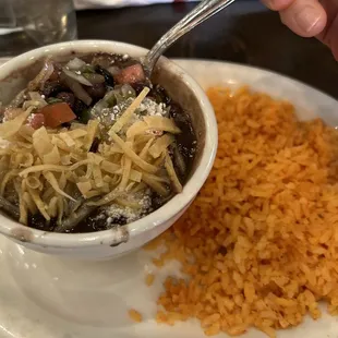 Side: Black Beans and Mexican Rice