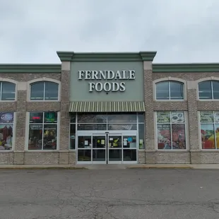 Recently remodeled grocery store from the inside and outside.