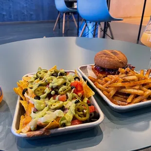 Vegan Botana and Vegan Hot Nashville Tofu Sandwich