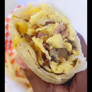 Big breakfast burrito.