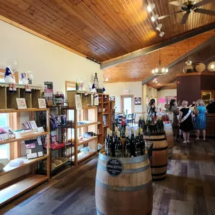 Inside tasting room