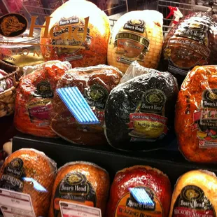 a variety of meats