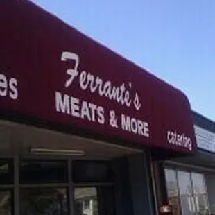 Front awning of Ferrante&apos;s