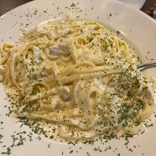 Chicken fettuccine Alfredo